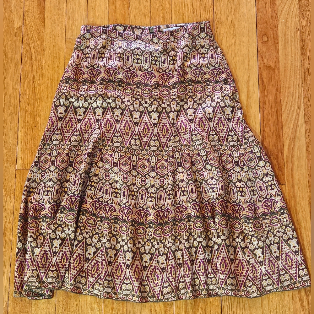 Marshall Fields 100% Silk‎ Skirt Sz 6